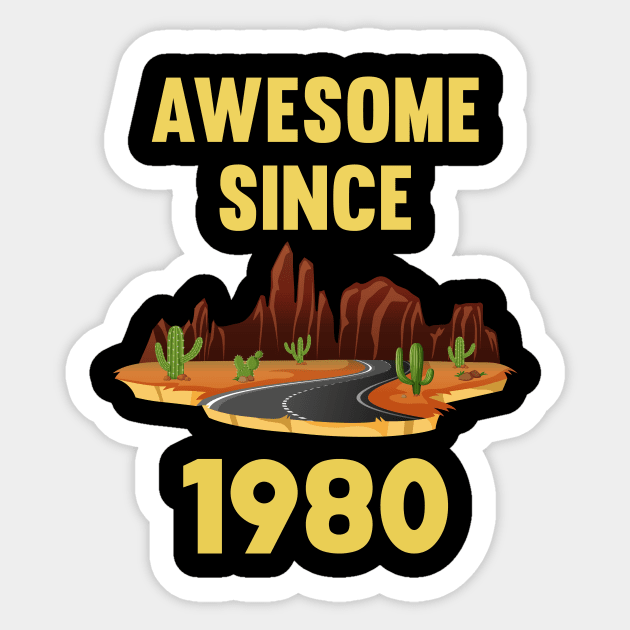 Street Year 1980 Sticker by rosenbaumquinton52